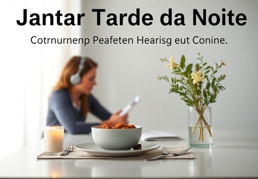 Representação visual de Jantar Tarde da Noite: Como Isso Pode Afetar Sua Saúde e Sono?