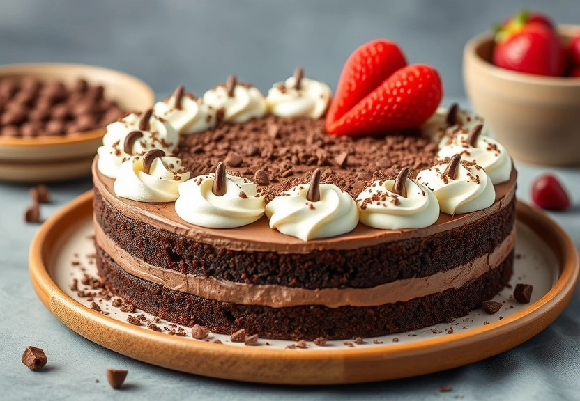 Representação visual de Deliciosa Torta de Chocolate en Minutos: Solo 3 Ingredientes Irresistibles