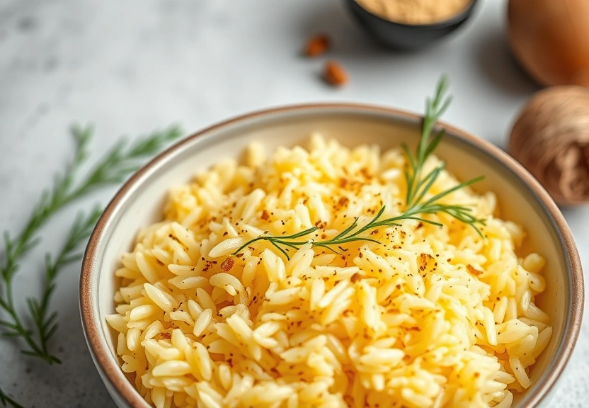 Representação visual de Descubre la receta infalible para un arroz con ajo dorado delicioso y suelto