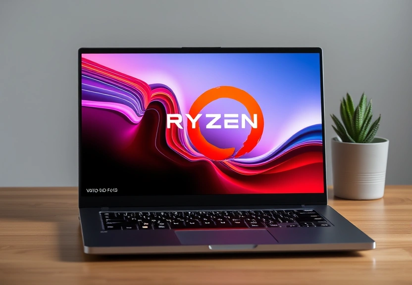 Representação visual de Notebook potente em oferta: VAIO FE16 com processador AMD Ryzen 7 e 16 GB de RAM
