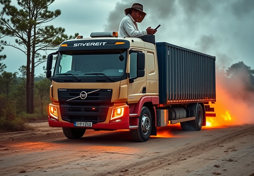 Representação visual de Carro elétrico pega fogo dentro de concessionária da Volvo no Nordeste