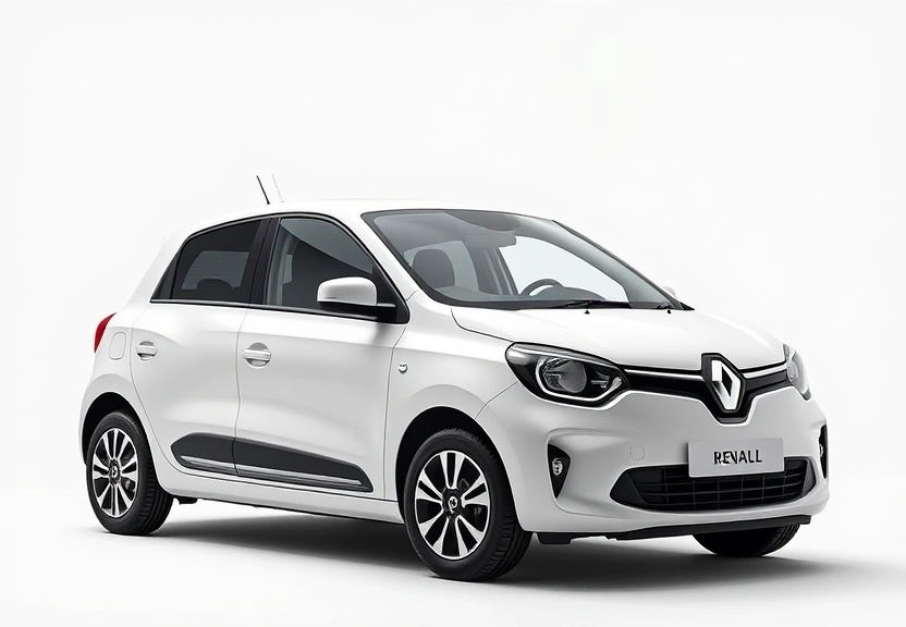 Representação visual de Renault Twingo retorna em 2026 em uma versão elétrica com um visual clássico.